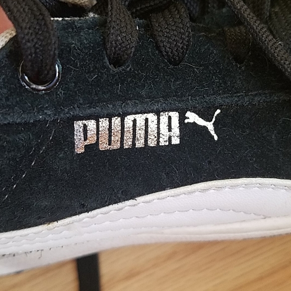 Black Suede Pumas - Picture 3 of 4
